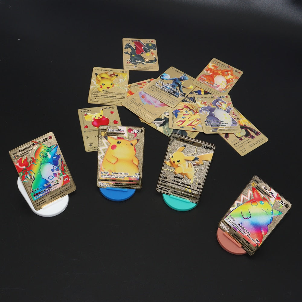 Cartão de Metal Dourado Pokémon