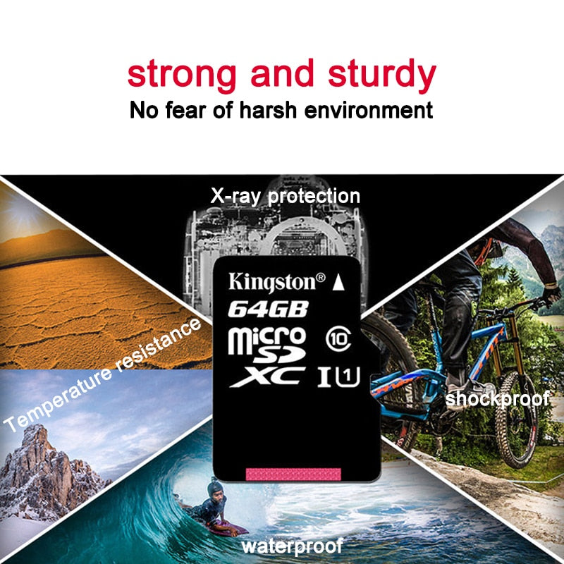 Cartão microsd Kingston modelo Canvas Select Plus de 64gb 16g 32gb 128gb 256gb
