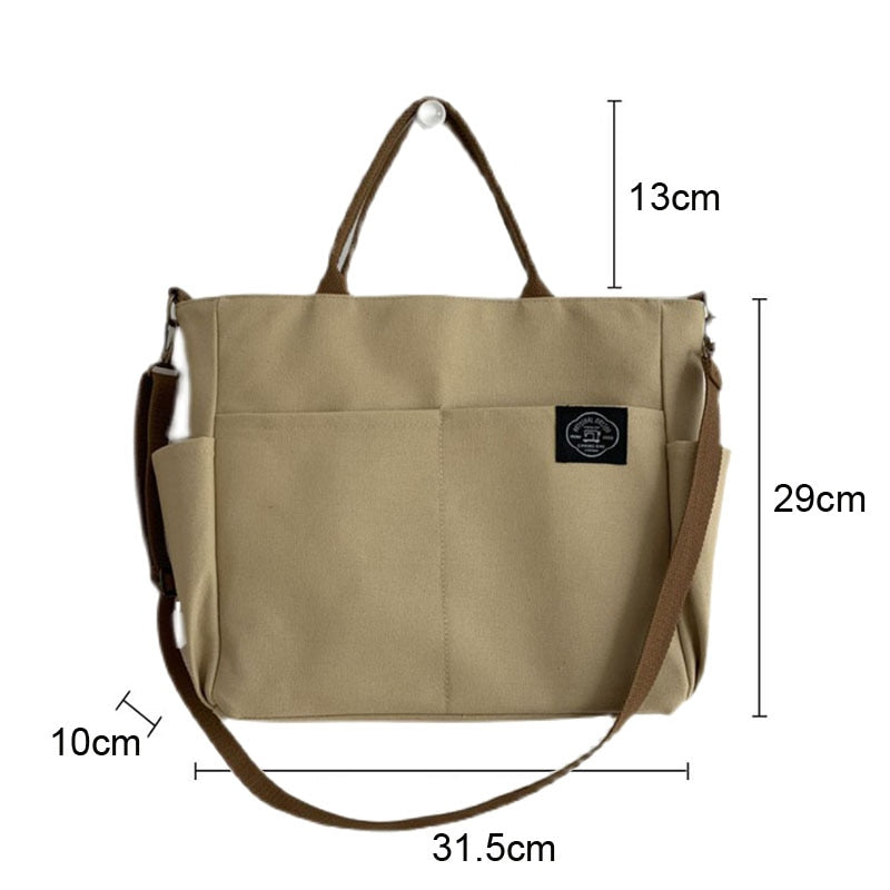Bolsa de ombro transversal Canvas