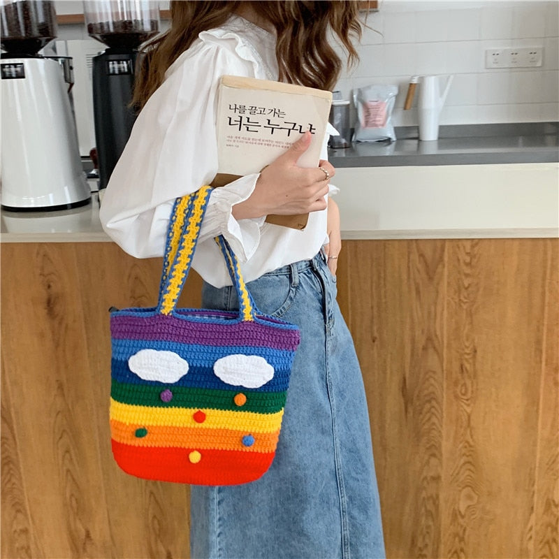rainbow shoulder bag
