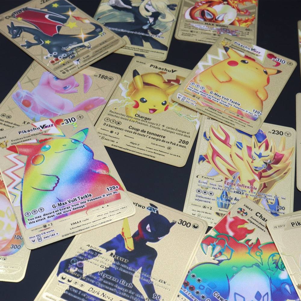 Cartão de Metal Dourado Pokémon