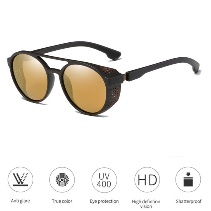 Steampunk polarized sunglasses