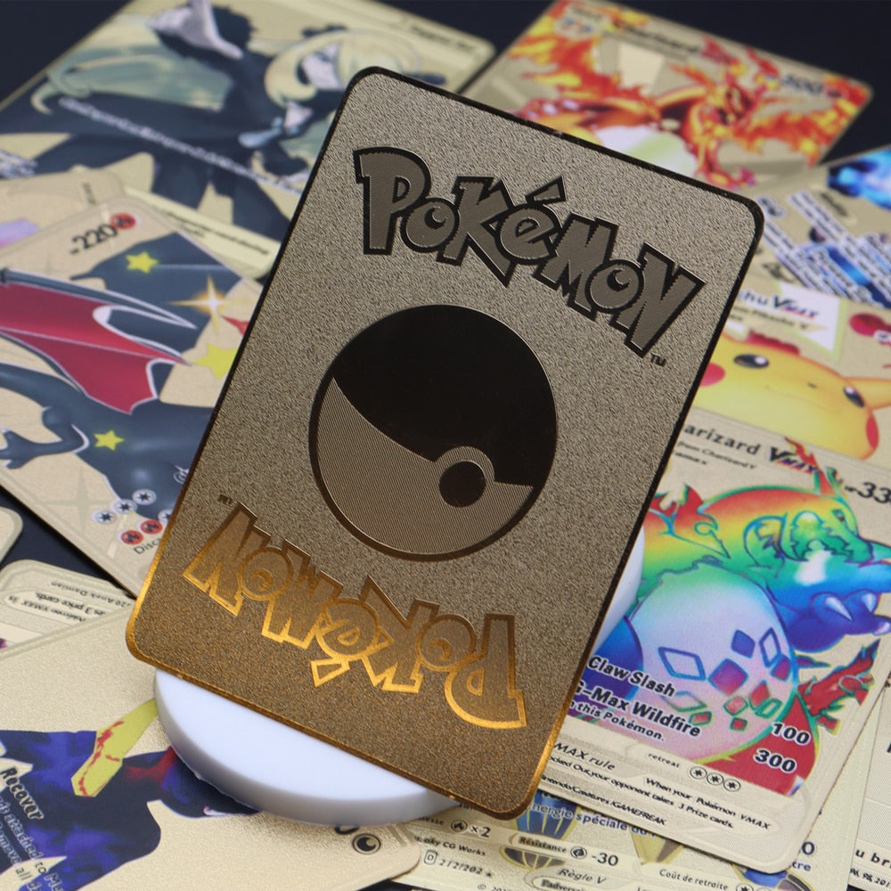 Cartão de Metal Dourado Pokémon