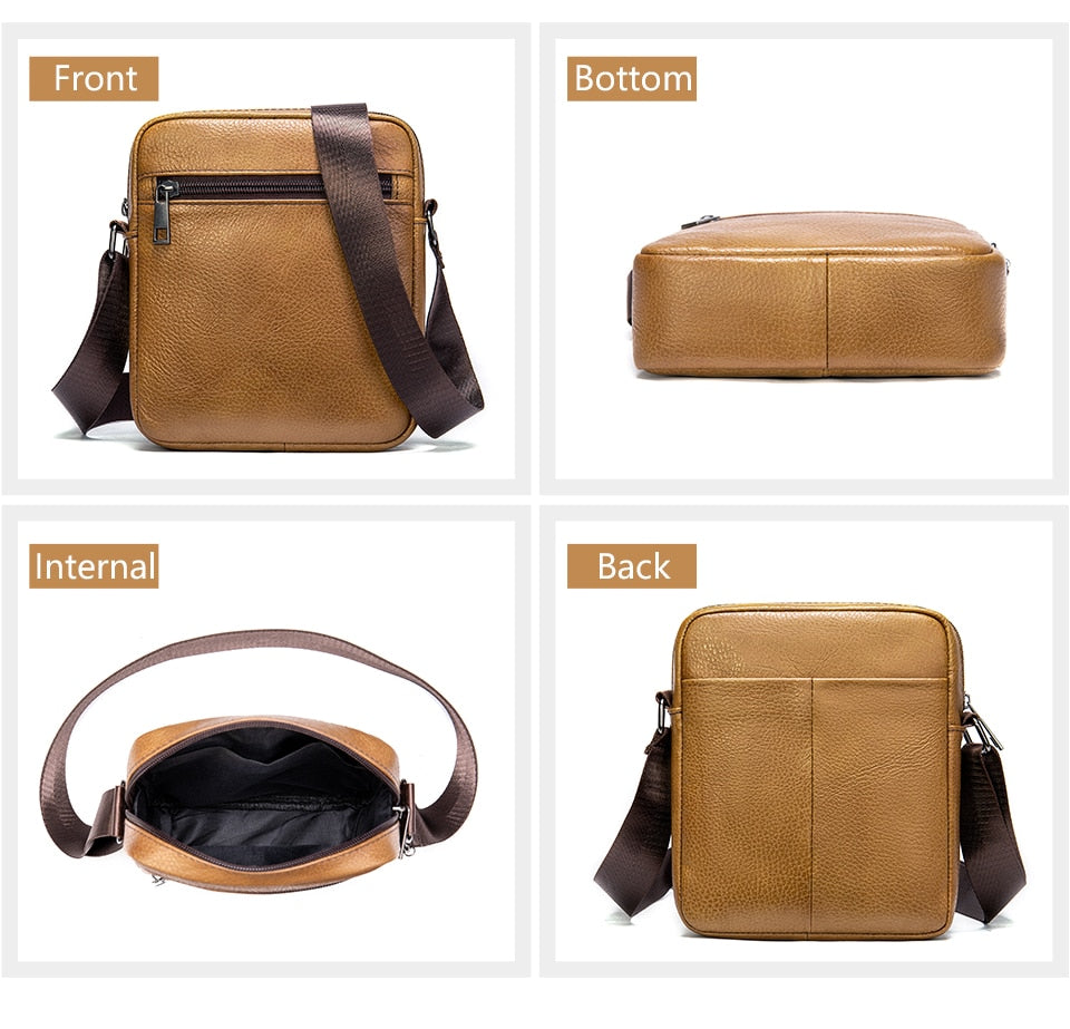 Bolsa de ombro feita Couro Legítimo