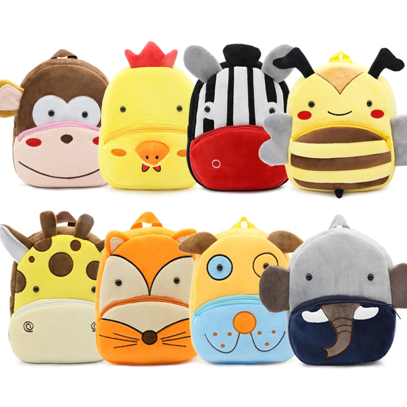 Mochilas de pelúcia infantil