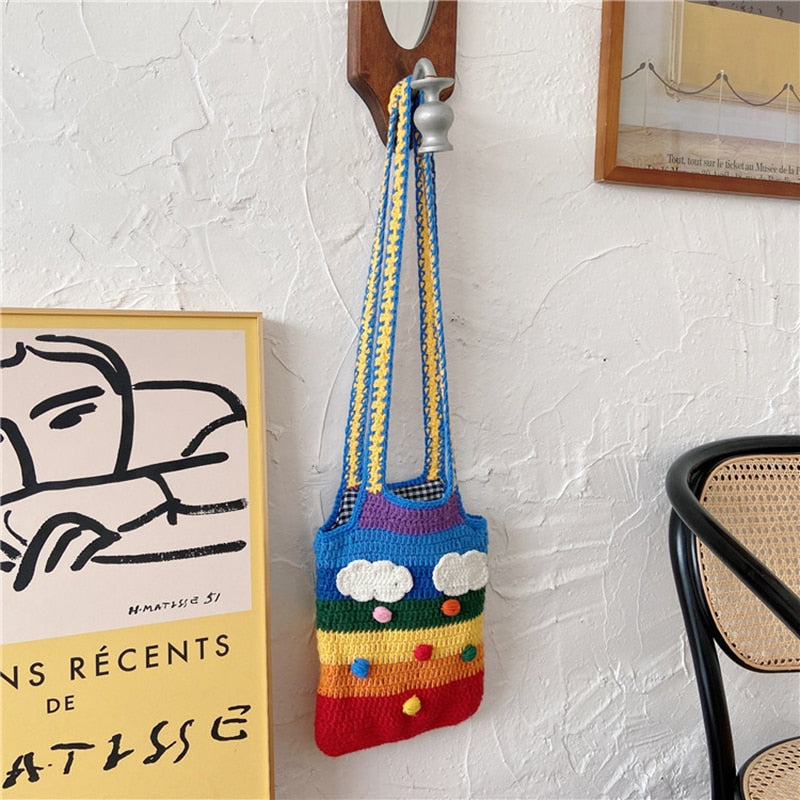 rainbow shoulder bag