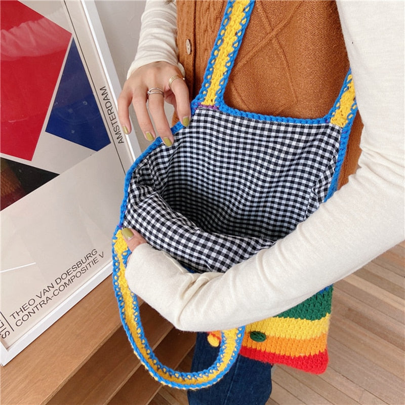 rainbow shoulder bag