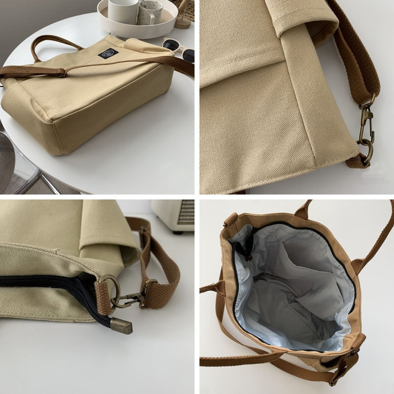 Bolsa de ombro transversal Canvas