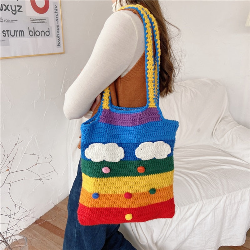 rainbow shoulder bag