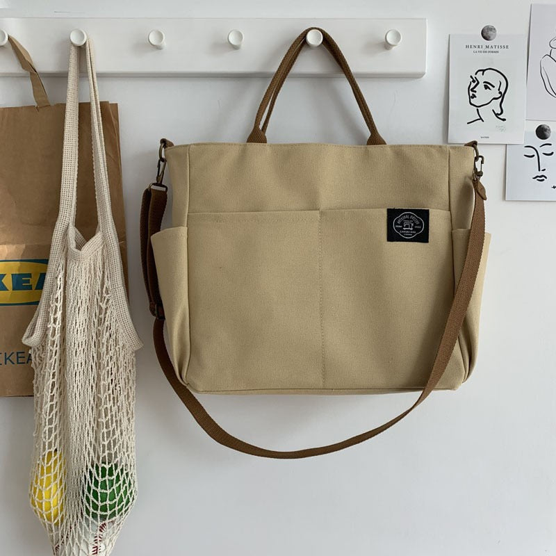 Bolsa de ombro transversal Canvas