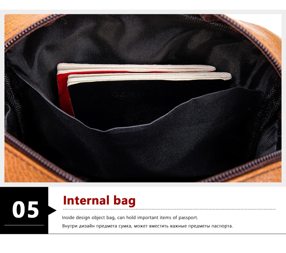 Bolsa de ombro feita Couro Legítimo