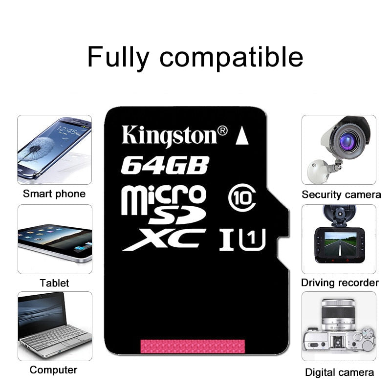 Cartão microsd Kingston modelo Canvas Select Plus de 64gb 16g 32gb 128gb 256gb