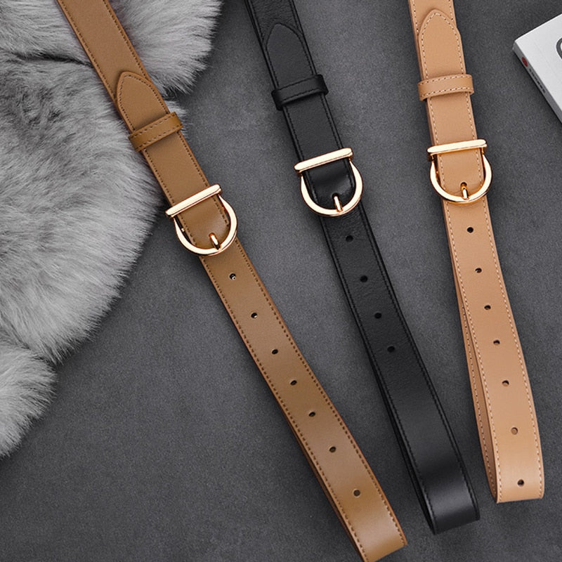 female leather belt