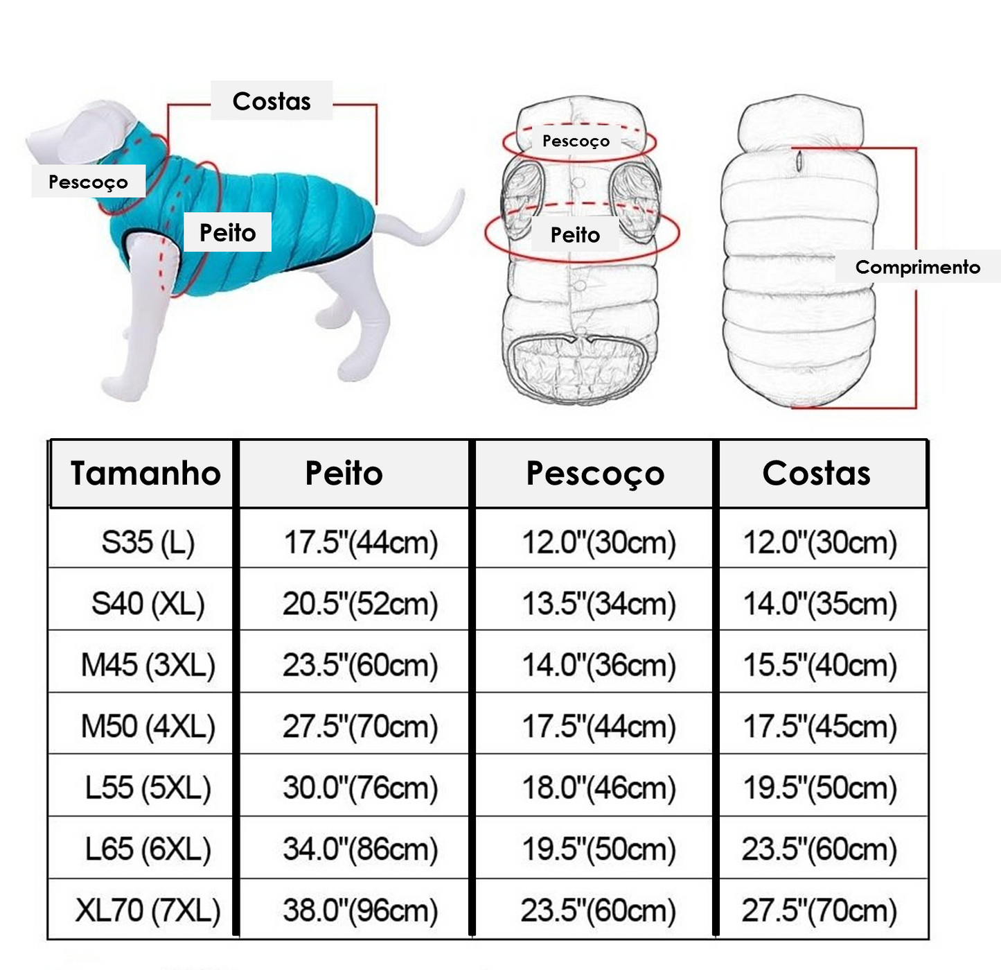Jaqueta reversível