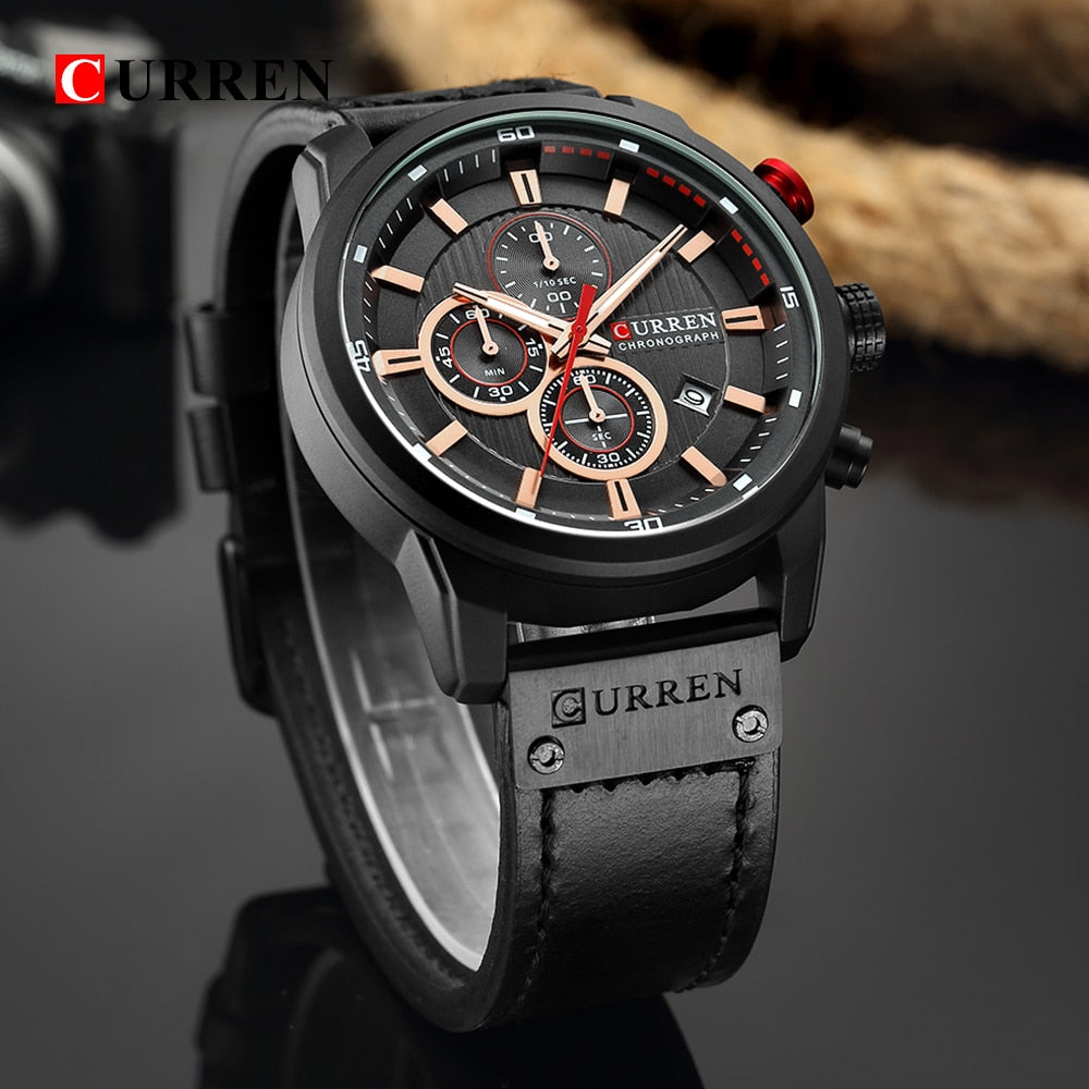 Curren Onyx watch