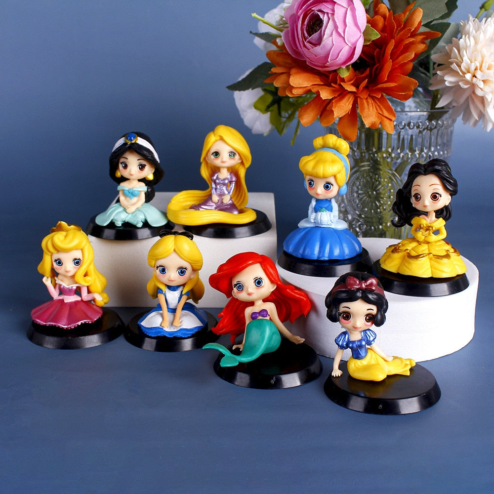 Princesas Disney conjunto com 8 personagens