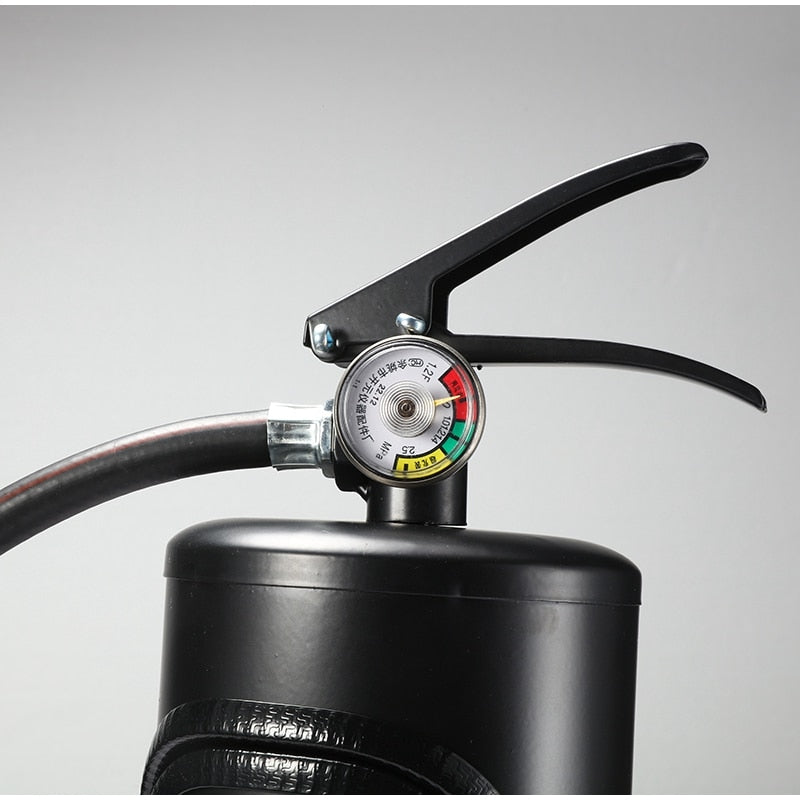 Fire extinguisher shaped drink display