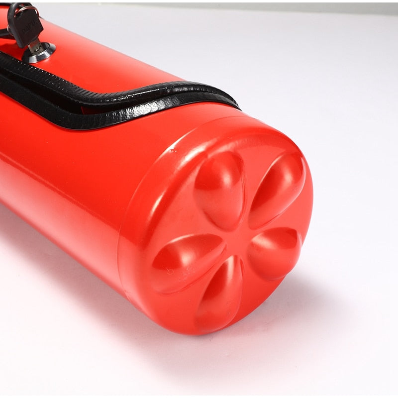 Fire extinguisher shaped drink display