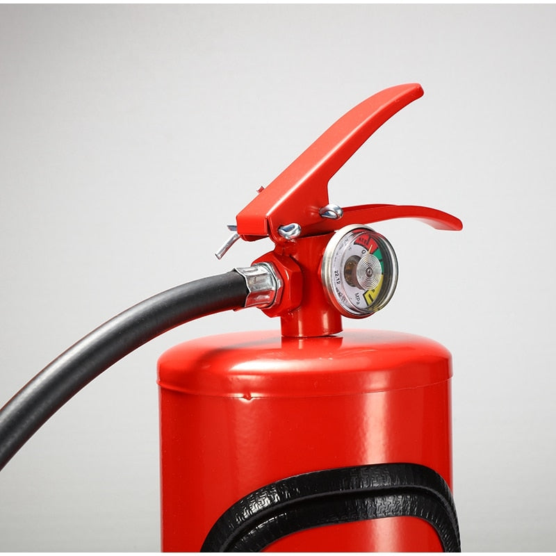 Fire extinguisher shaped drink display