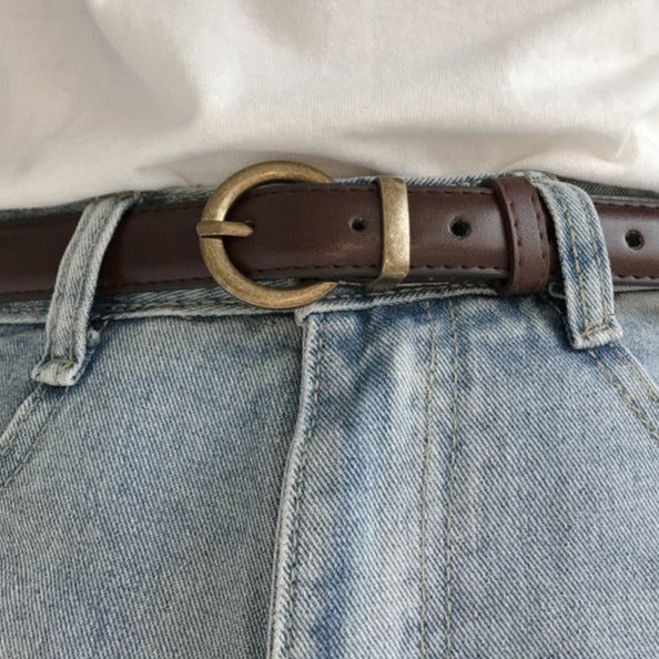 female leather belt