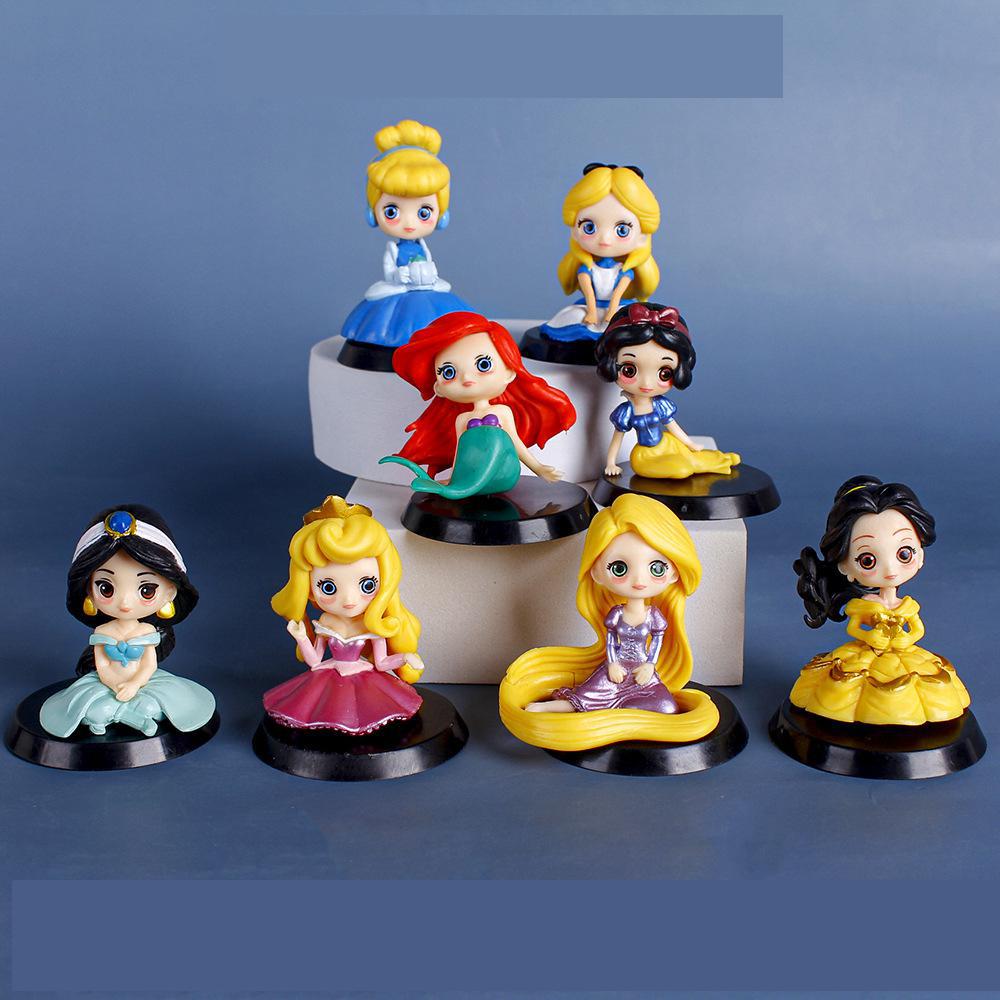 Princesas Disney conjunto com 8 personagens