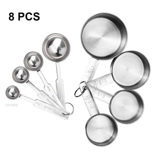 Conjunto de copos e colheres de medição