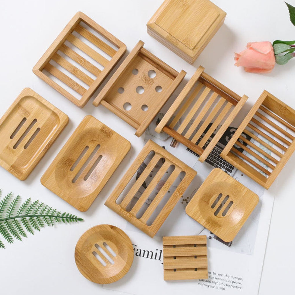 Bamboo soap holder