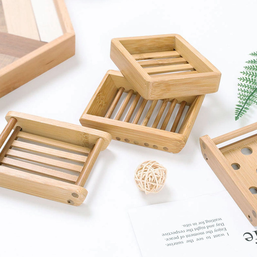 Bamboo soap holder