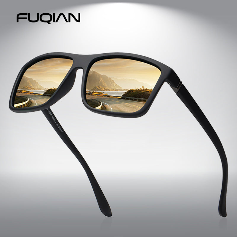 Fuqian Classic Square Polarized Sunglasses