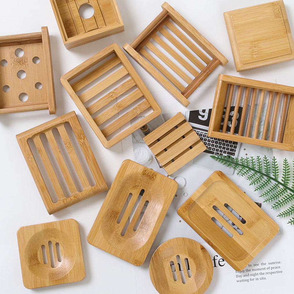 Bamboo soap holder