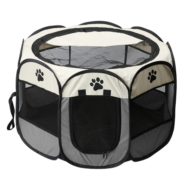 Pet cage folding tent