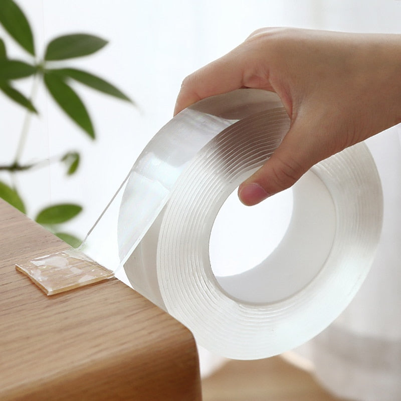 Transparent double sided adhesive tape