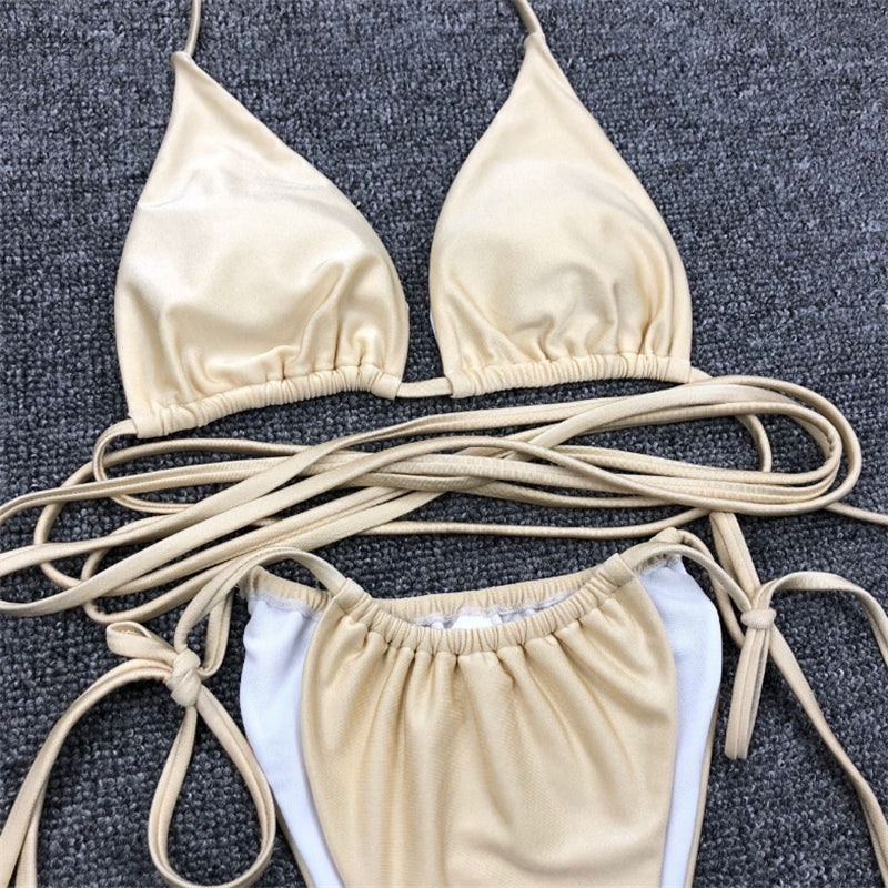 Conjunto de Biquíni Trançado