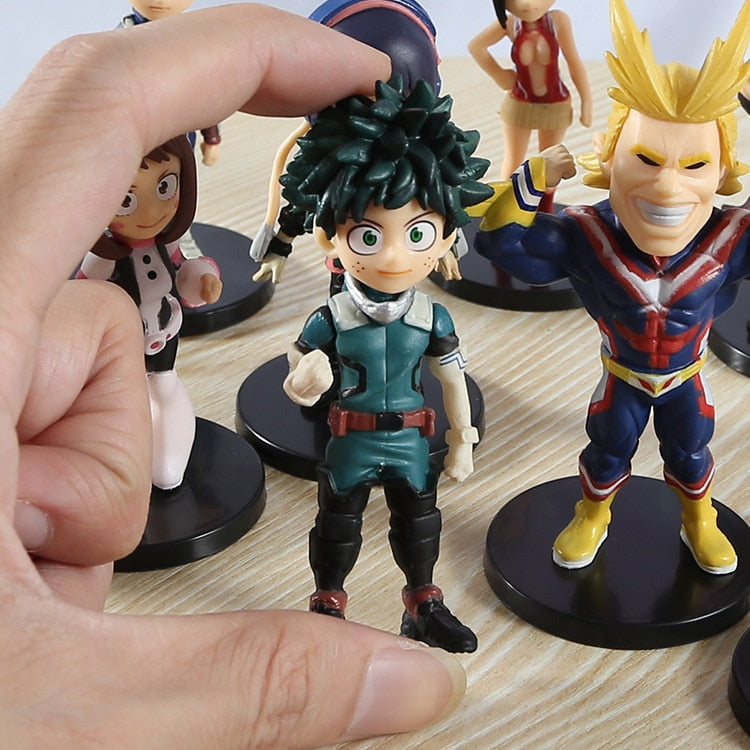 Conjunto de 9 action figure My Hero Academia