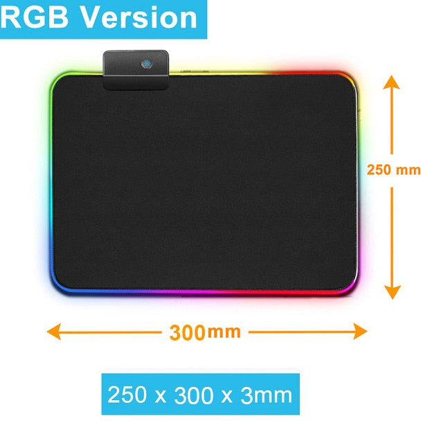 Mousepad Gamer XXL com Iluminação RGB