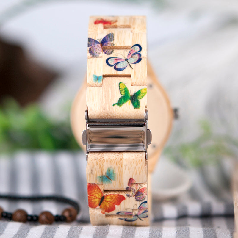 Women's Bamboo Wrist Watch
