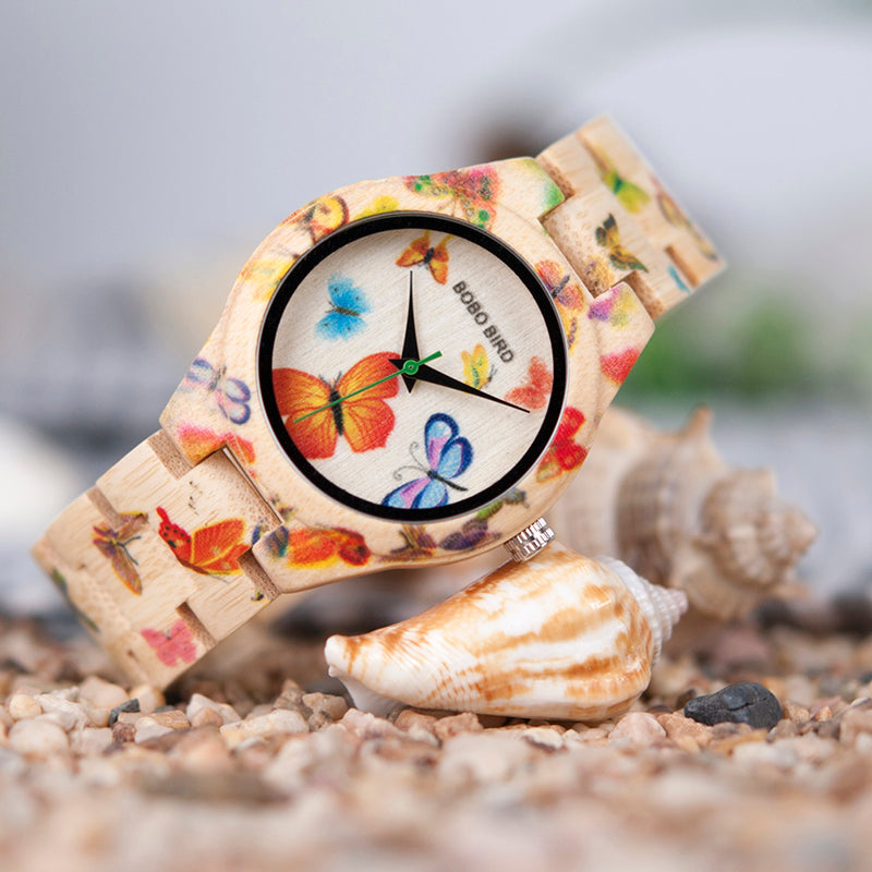 Women's Bamboo Wrist Watch