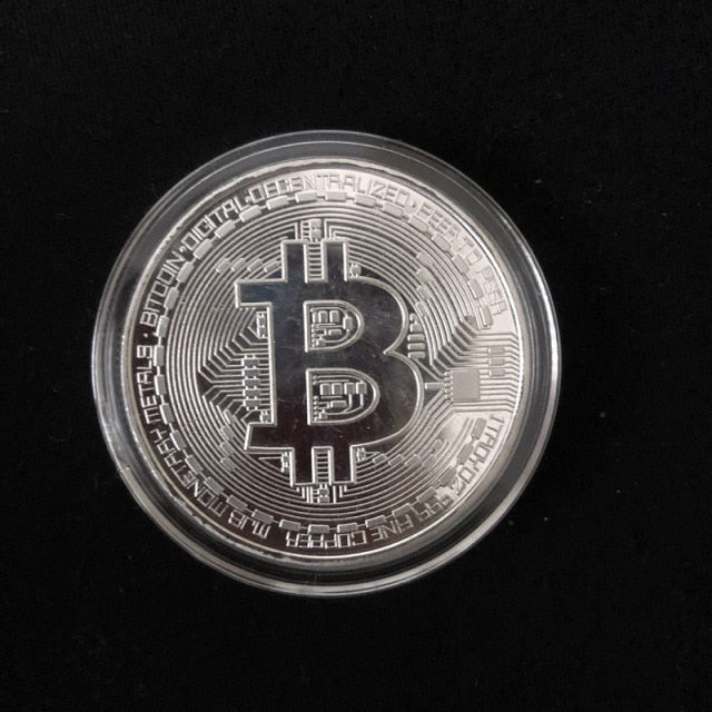 Conjunto de 10 Moedas de Bitcoin colecionáveis