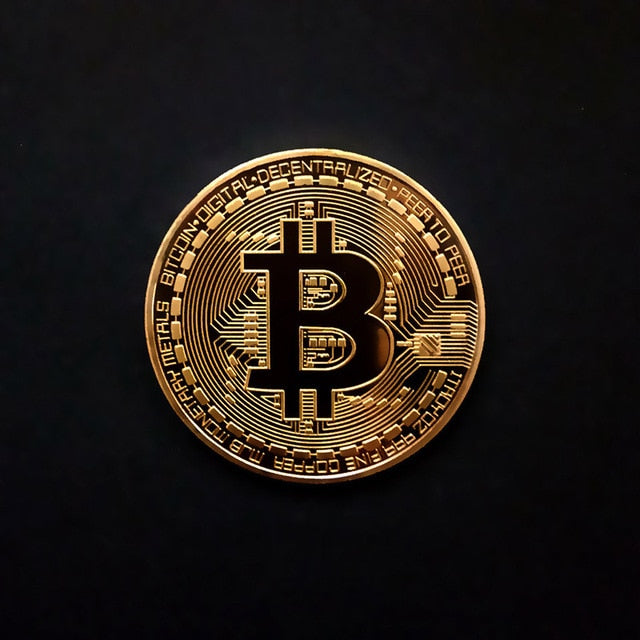 Conjunto de 10 Moedas de Bitcoin colecionáveis