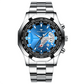 Stainless Steel Sports Wrist Watch