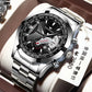Stainless Steel Sports Wrist Watch