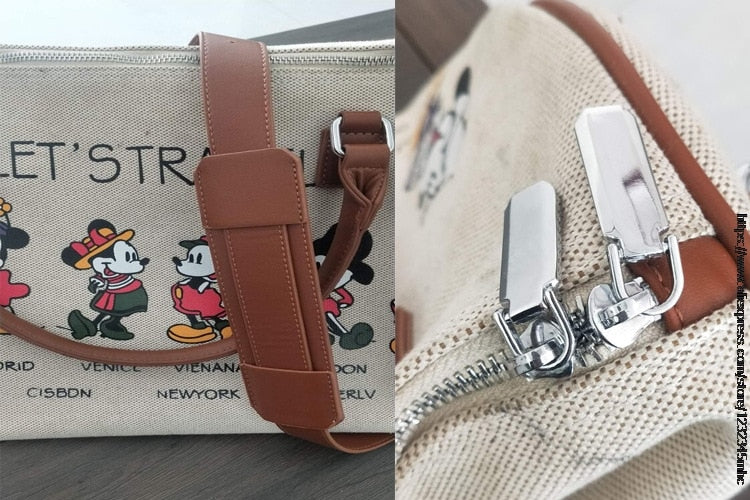 Mickey themed shoulder bag: A journey around the world