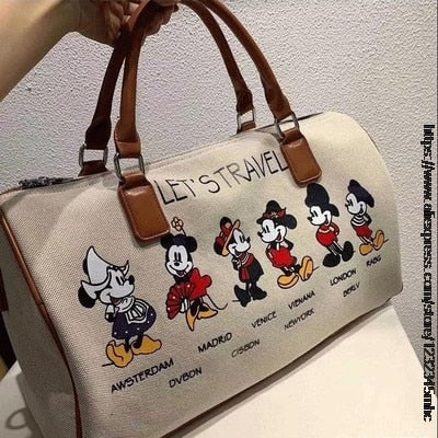 Bolsa de ombro temática Mickey: uma jornada pelo mundo