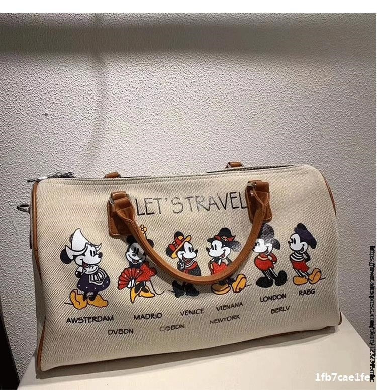 Bolsa de ombro temática Mickey: uma jornada pelo mundo