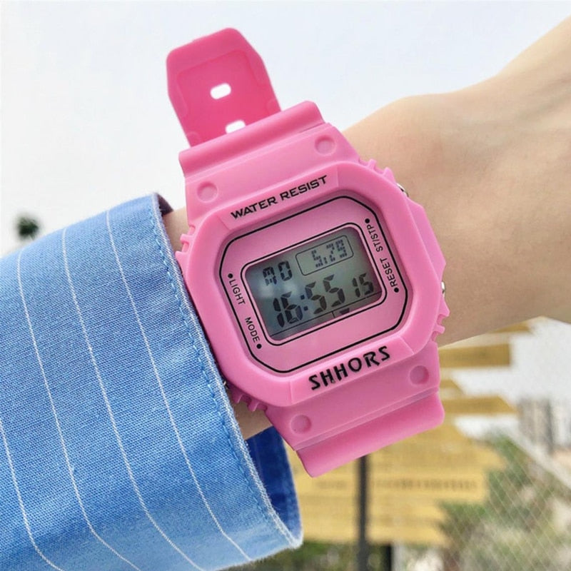 Shot Digital Wrist Watch