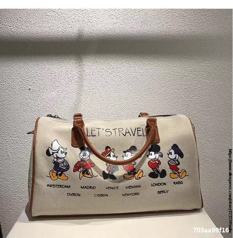 Bolsa de ombro temática Mickey: uma jornada pelo mundo