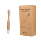 Children's toothbrush made of organic bamboo, with soft and biodegradable fibers. Product with 10 units