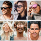 Hooban square polarized sunglasses