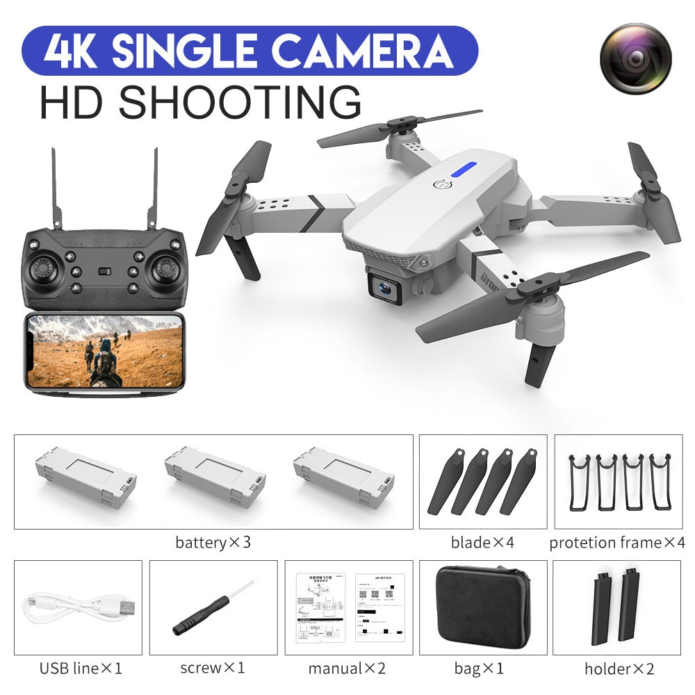 New Professional 4K E88Pro RC Drone with Wide Angle HD Camera