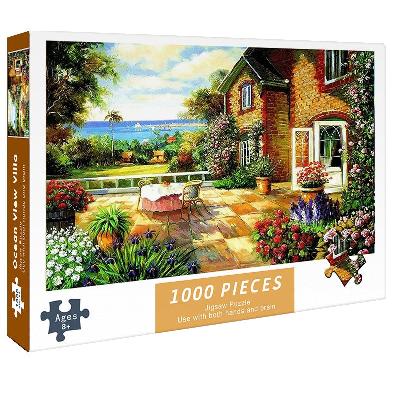 Goose Lake Grama Verde Quebra-Cabeça Natureza 1000 PCS Desafie